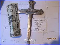 12.5 oz. 999 fine silver antiqued faith cross VL hand pour with COA