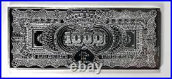 16 Troy oz. 999 Fine Pure Silver Bank Note Bullion Bar in Case