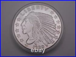 1929 Incuse Indian 5 oz. 999 Fine Silver Round Bullion Golden State Mint