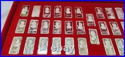 1974 Hamilton Mint presidents 38 1oz. 999 fine silver bullion bars ingots