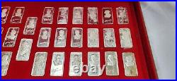 1974 Hamilton Mint presidents 38 1oz. 999 fine silver bullion bars ingots