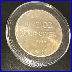 1981 Hoffman and Hoffman 1 Oz. 999 Fine Silver Rounds