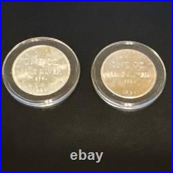 1981 Hoffman and Hoffman 1 Oz. 999 Fine Silver Rounds