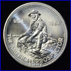 1984 Engelhard The American Prospector 1oz. 999 Fine Silver Round