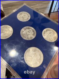 1986-1990 American Silver Eagle Set $1.999 Fine Silver Bullion 5 ozt 1986-1990 American Silver Eagle Set $1.999 Fine Silver Bullion 5 ozt