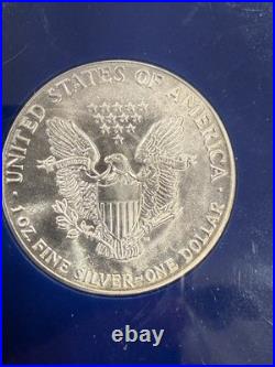1986-1990 American Silver Eagle Set $1.999 Fine Silver Bullion 5 ozt 1986-1990 American Silver Eagle Set $1.999 Fine Silver Bullion 5 ozt