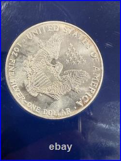1986-1990 American Silver Eagle Set $1.999 Fine Silver Bullion 5 ozt