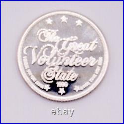 1990 Tennessee Walking Horse Collectors Coin 1 oz. 999 Fine Silver Art Round