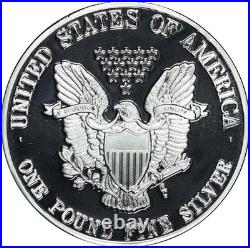 1993 Continental Mint Giant One Troy Pound 12 ozt. 999 Fine Silver Art Round