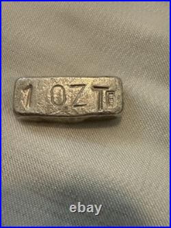 1 0z Hand Pore Silver Custom Santori. 999Fine Silver1 ozPure Silver Loaf Stamped