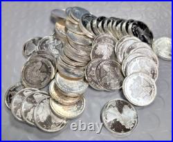 1/10 Oz Walking Liberty Silver Round. 999 Fine (BU) Lot of 50 (S. R.)