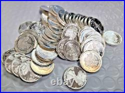 1/10 Oz Walking Liberty Silver Round. 999 Fine (BU) Lot of 50 (S. R.)