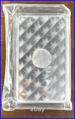 (1) 10 oz. Silver Sunshine Mint Bullion Bar. 999 Fine Silver Factory Sealed