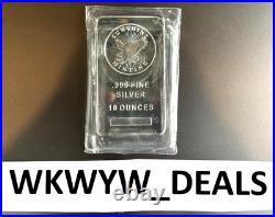 (1) 10 oz. Silver Sunshine Mint Bullion Bar. 999 Fine Silver Factory Sealed