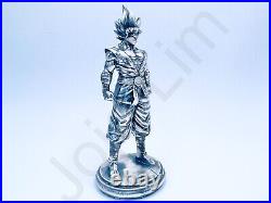 1.1 oz Hand Poured Silver Bar Pure 999 Fine Goku Dragon Ball Bullion Cast Statue