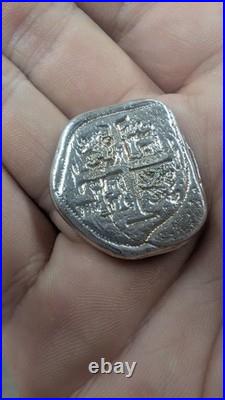 1.1 ozt. 999 Fine Silver Unique Hand Poured Spanish Cob