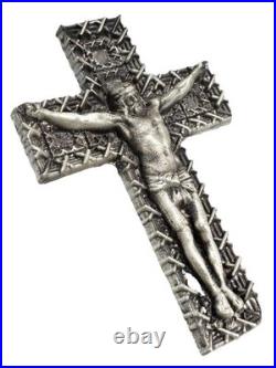 1.22 ozt Silver Cross Jesus Crucifix- MK Barz & Bullion 999 Fine Silver 1.22 ozt Silver Cross Jesus Crucifix- MK Barz & Bullion 999 Fine Silver