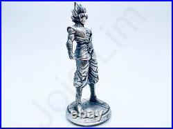 1.2 oz Hand Poured. 999+ Fine Silver Bar Statue Goku Dragon Ball by Gold Spartan