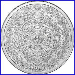 1/4 oz Golden State Mint Silver Round Aztec Calendar. 999 Fine Tube of 20