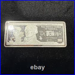 1.5 Troy Oz. 999 Fine Silver $10 Banknote Bar