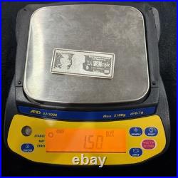 1.5 Troy Oz. 999 Fine Silver $10 Banknote Bar