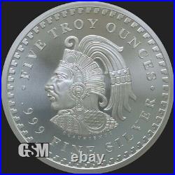 1 5 oz. 999 Fine Silver Round Aztec Calendar Brilliant Uncirculated