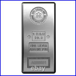 1 Kilo Royal Canadian Mint RCM Silver Bar. 999 Fine 1 Kilo Royal Canadian Mint RCM Silver Bar. 999 Fine