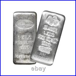 1 Kilo Silver Bar Random Design Secondary Market. 999 Fine 1 Kilo Silver Bar Random Design Secondary Market. 999 Fine