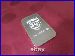 1 Oz. 999 Fine Silver Bar PORSCHE New Design Art Ingot Bullion USA no Suisse