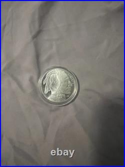 1 Troy OZ. 999 Fine Silver Bullion Coin Round Buffalo Design