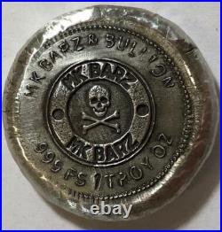 1 Troy OZ MK BarZ The Awakening STAMPED/REVERSED POURED Round. 999 FINE SILVER 1 Troy OZ MK BarZ The Awakening STAMPED/REVERSED POURED Round. 999 FINE SILVER
