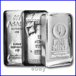 1 kilo Silver Bar Secondary Market Brand Varies. 999 Fine Silver