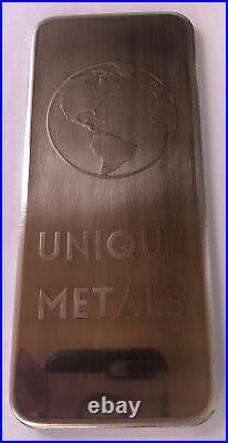 1 lb Nickel Ingot. 999 Fine With Element Design Bullion By Unique Metals