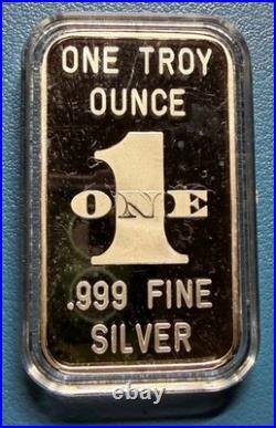 1 oz. 999 Fine Silver Marilyn Monroe Art Bar Sealed Vintage Style In Case