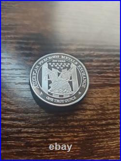 1 oz APMEX Silver Rounds (ONE OUNCE PER ORDER). 999 Fine Silver 31.1g