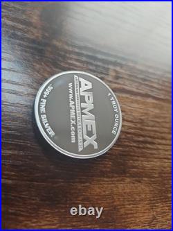 1 oz APMEX Silver Rounds (ONE OUNCE PER ORDER). 999 Fine Silver 31.1g