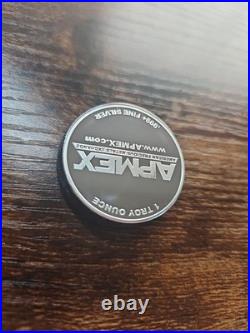 1 oz APMEX Silver Rounds (ONE OUNCE PER ORDER). 999 Fine Silver 31.1g