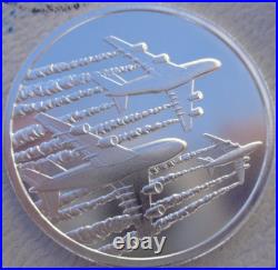 1 oz. CHEMTRAILS Conspiracy Theories Series #4 rounds. 999 fine silver