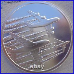 1 oz. CHEMTRAILS Conspiracy Theories Series #4 rounds. 999 fine silver