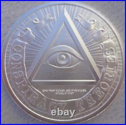 1 oz. CHEMTRAILS Conspiracy Theories Series #4 rounds. 999 fine silver