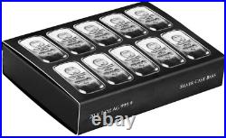 1 oz Germania Silver Bar Mint Shiny. 9999 FINE Cast Bar Proof Like Silver Bar