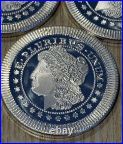 1 oz SilverTowne Morgan Stackable Silver Rounds Lot of 3.999 fine silver
