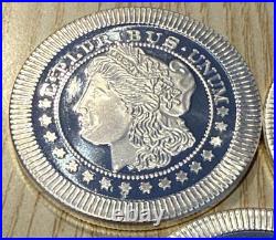 1 oz SilverTowne Morgan Stackable Silver Rounds Lot of 3.999 fine silver