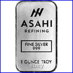 1 oz Silver Bar Asahi Refining. 999 Fine Tube of 20