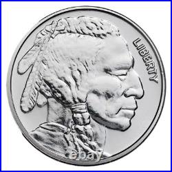 1 oz Silver Buffalo Round. 999 Fine Silver Tube of 20 Rounds