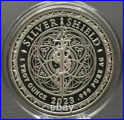 1 oz Silver Proof Tree Of Life. 999 Pure Fine COA BOX 2023 Silver Shield Forest