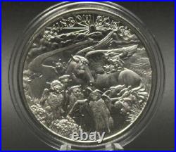 1 oz Silver Rainbow Bridge BU. 999 Pure Fine Limited Dog Cat Horse Rabbit Pig