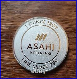 1 oz Silver Round Asahi Refining 9toz total. 999 Fine Silver