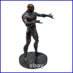 1 oz Silver Spider-Man Statue. 95.999 Fine Silver Bullion Art Rainbow Toned