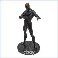 1 oz Silver Spider-Man Statue. 95.999 Fine Silver Bullion Art Rainbow Toned